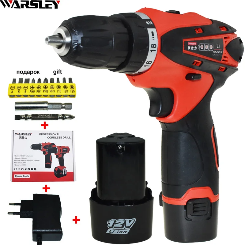 12V Battery Drill Power Tools Cordless Drill Electric Drill Electric