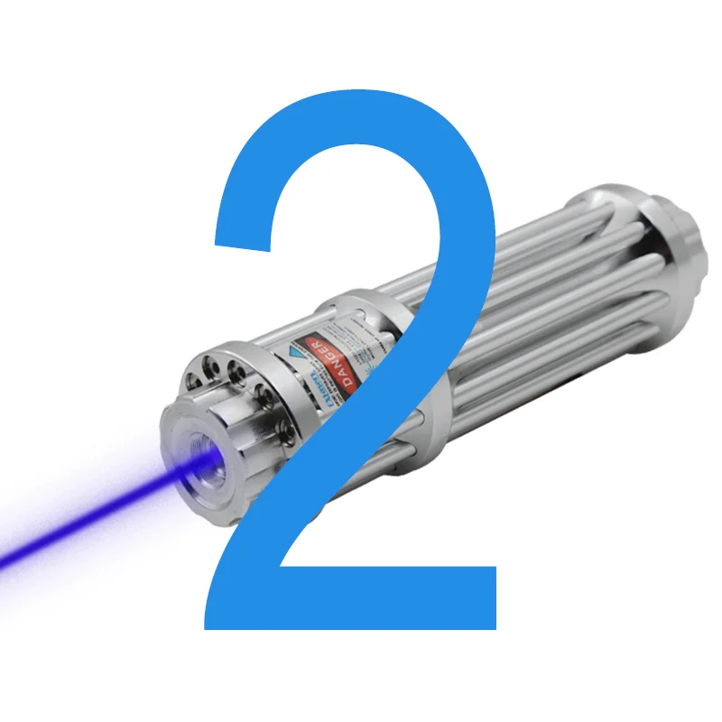Oxлазеры OX-BX1 GATLING стиль ручной Фокусируемый сжигание синий лазерный указатель фонарь с 5 шапки - Цвет: Синий