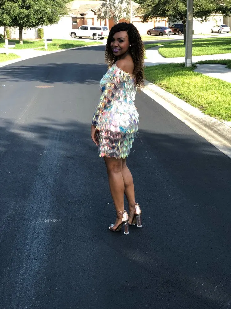 'Start The Show' Festival Sequin Dress photo review