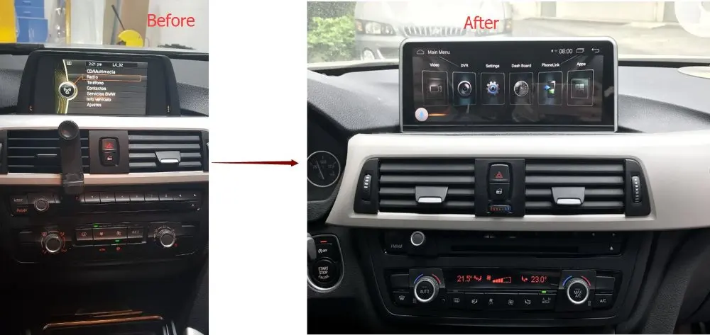 Cheap 4G ram Android 9.0 Car monitor for BMW 3 4 Serise F30 F31 F32 F33 F34 F36 2012 - 2016 Stereo Radio Video Audio GPS Navi Headunit 1