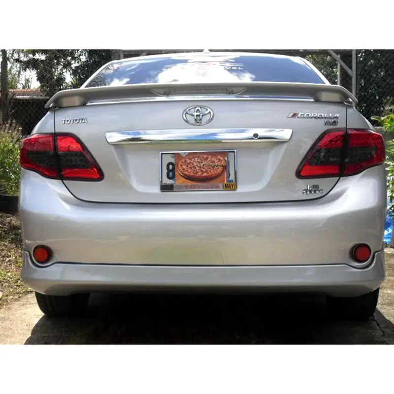 

For Corolla Spoiler ABS Material Car Rear Wing Primer Rear Spoiler 2006-2013Rear Wing Spoiler With Led Light