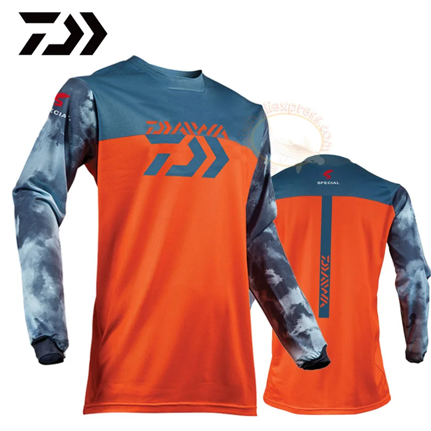 Быстросохнущая велосипедная рыболовная футболка одежда для рыбалки с длинными рукавами, дышащие рыболовные рубашки, анти УФ Спортивная одежда для походов