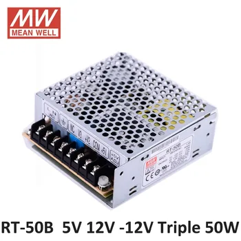 

Original Mean Well POWER SOURCE RT-50B 50W Triple output +5V/4A +12V/2A -12V/0.5A Meanwell Power Supply UL CE TUV CB CE