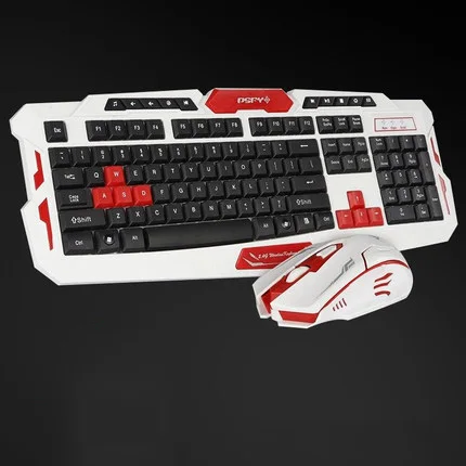 

PC Gaming Keyboard+ Mouse USB Wireless Gaming Keyboard and Mouse 10m Receiving Distance Computer Peripherals New Free Shipping