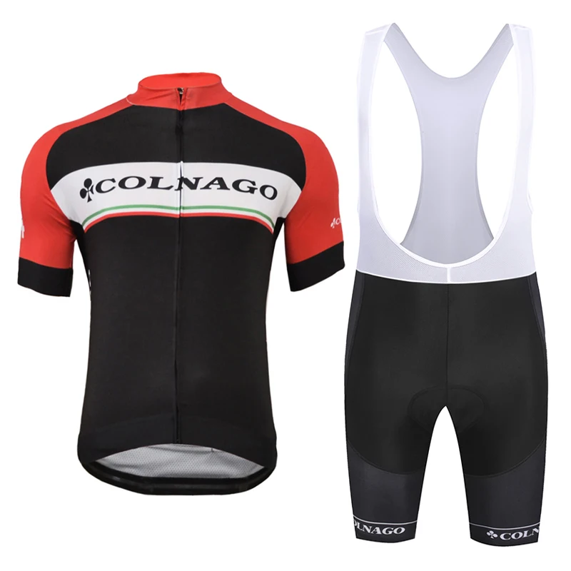 جديد Colnago رجل مريحة قصيرة الأكمام الدراجات جيرسي مريلة السراويل MTB دراجة الملابس حزام مايوه روبا Ciclismo 9D هلام سادة