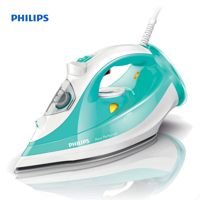 Philips Azur Performer Паровой утюг Подача пара 40 г/мин удар 160 г Подошва SteamGlide Plus 2400 Вт GC3811/77