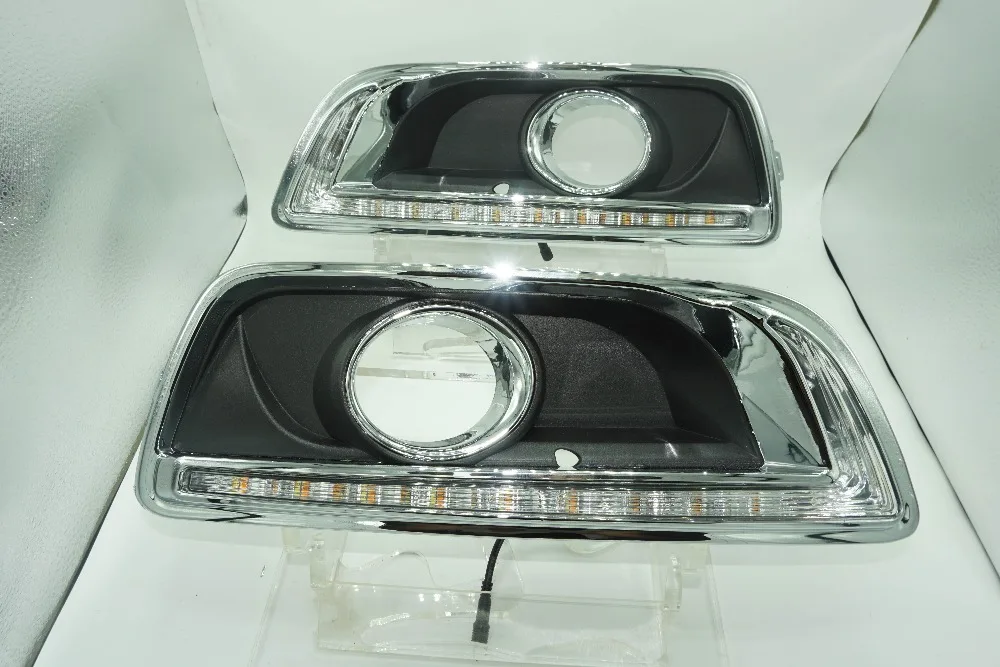 

Dimming style Relay and waterproof 12V LED CAR DRL daytime running lights with fog lamp hole For Chevrolet Malibu 2011-2015
