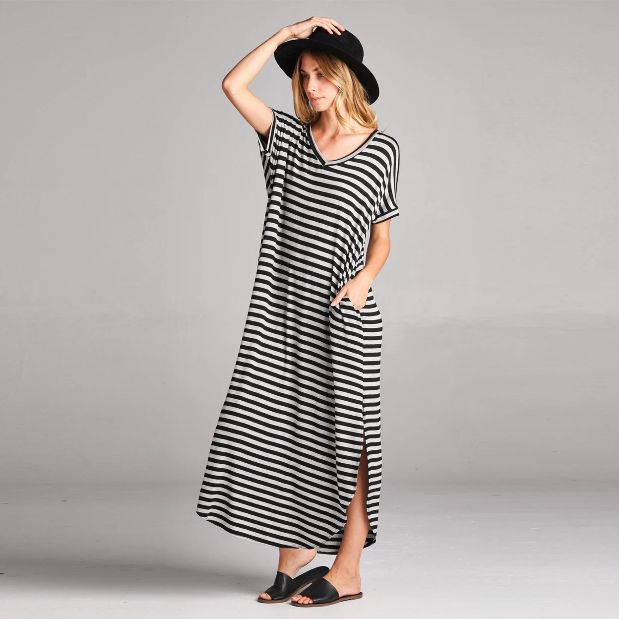 Classic Stripe Maxi Dress in 8 Colors