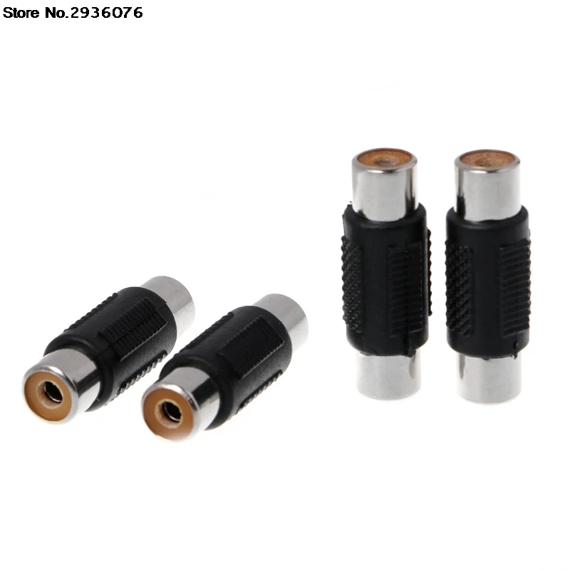 

5Pcs/set RCA Female to RCA Female Audio Video Cable Jack Plug Adapter Connector