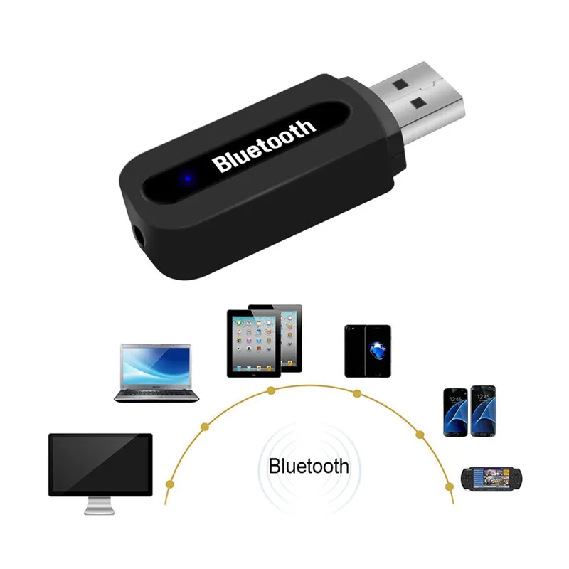 Беспроводной USB Bluetooth Aux приемник музыкальный стерео адаптер AMP ключ аудио