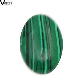 

Whole 10pcs 18x25cm oval malachite stone cabochon for jewelry making DIY decoration