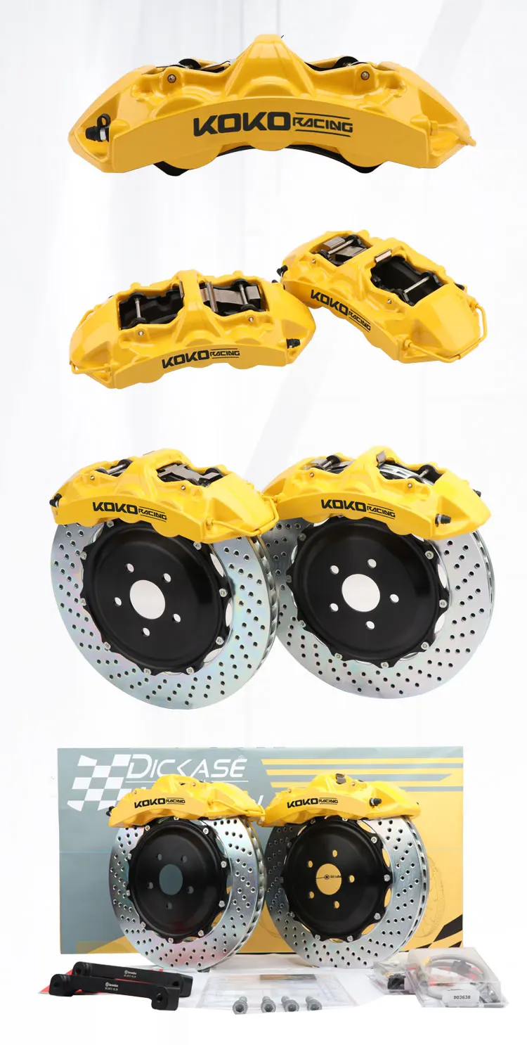 KOKO RACING red 6 чашеобразная Тормозная Скоба высокотемпературные тормозные колодки с железным Тормозным Диском для автомобилей для 2012 mercedes benz c250