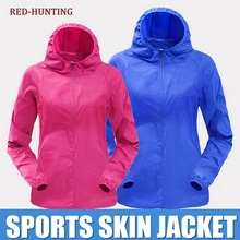 Уличная походная быстросохнущая куртка Солнцезащитная УФ-защита для мужчин и женщин куртки для велосипедистов открытая спортивная рыбалка кожи Куртки
