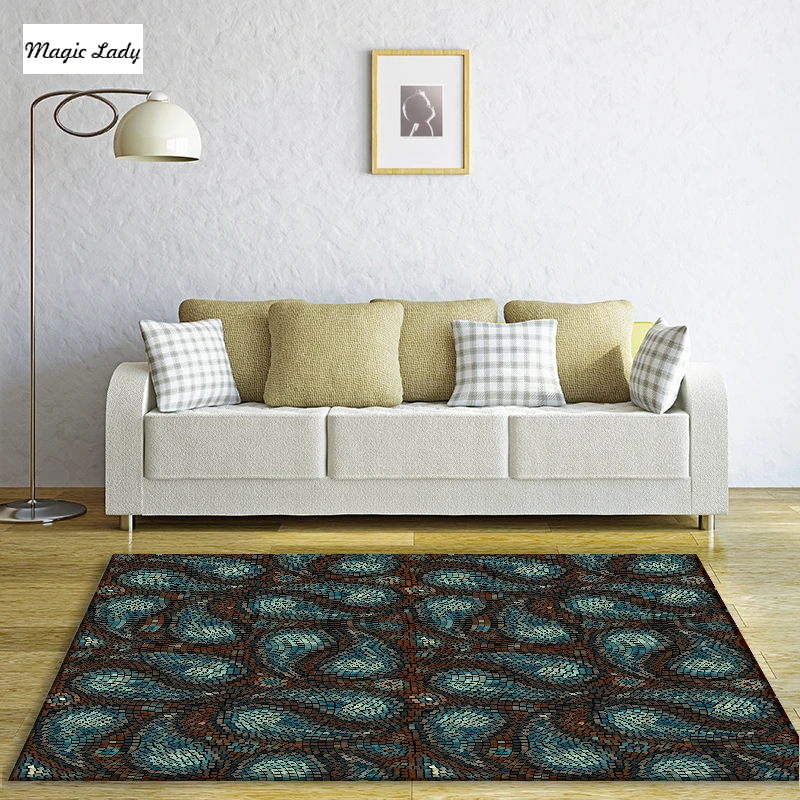 リビングルームカーペットエレガント寝室モザイクテクスチャ装飾抽象円丸め花びらアートパターン黒ブルーグレーブラウン Living Room Carpet Pattern Carpetroom Carpet Aliexpress