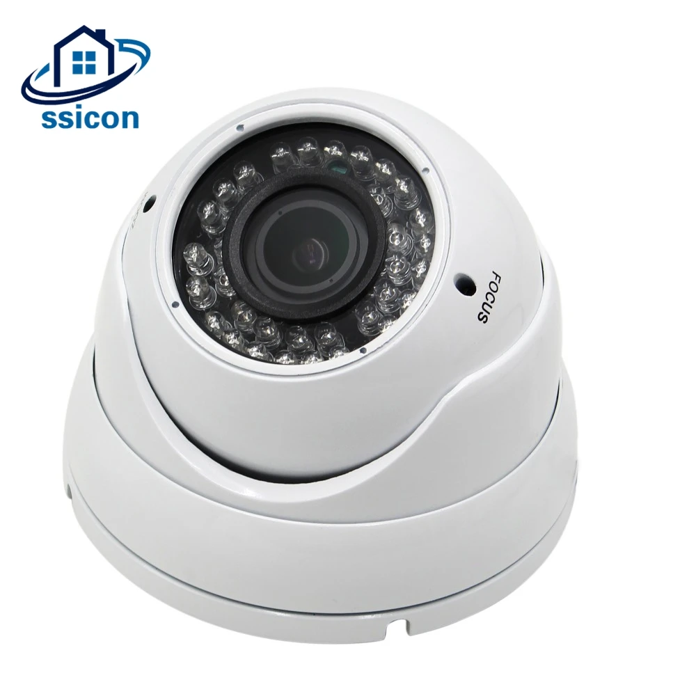 

SSICON H.265 Dome 1080P IP Network Camera Full HD 2MP 2.8-12mm Varifocal Lens 4X Manual Zoom Surveillance POE Camera ONVIF