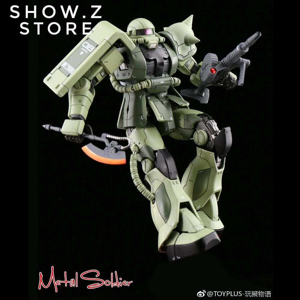 Show Z Store Metal Soldier 1 100 Ms01 Zakuii Ms 01 Ms 06 Zaku2 Green Chogokin Metal Build Action Figure Model Building Kits Aliexpress