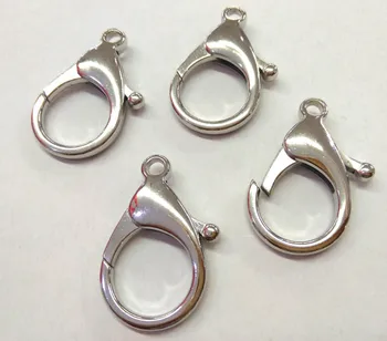 

Wholesale 20pcs Large Lobster Claw Clasps, Bright Silver jewelry clasp