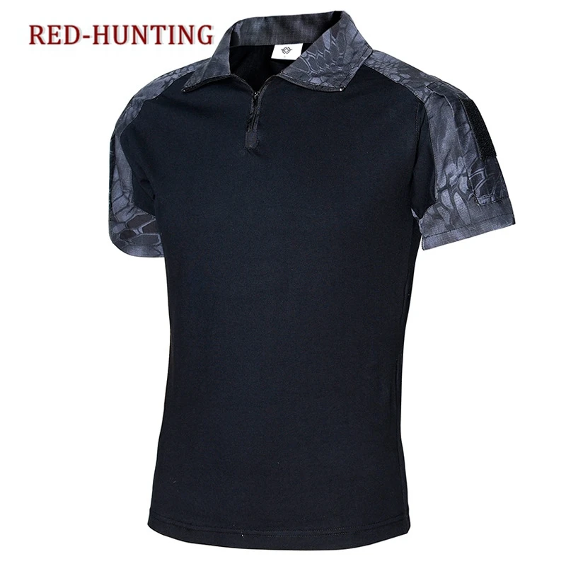 

Men's Outdoor Hiking Python Camo T-shirts Military Tactical T Shirt Men Camouflage Shirt For Shooting Hunting