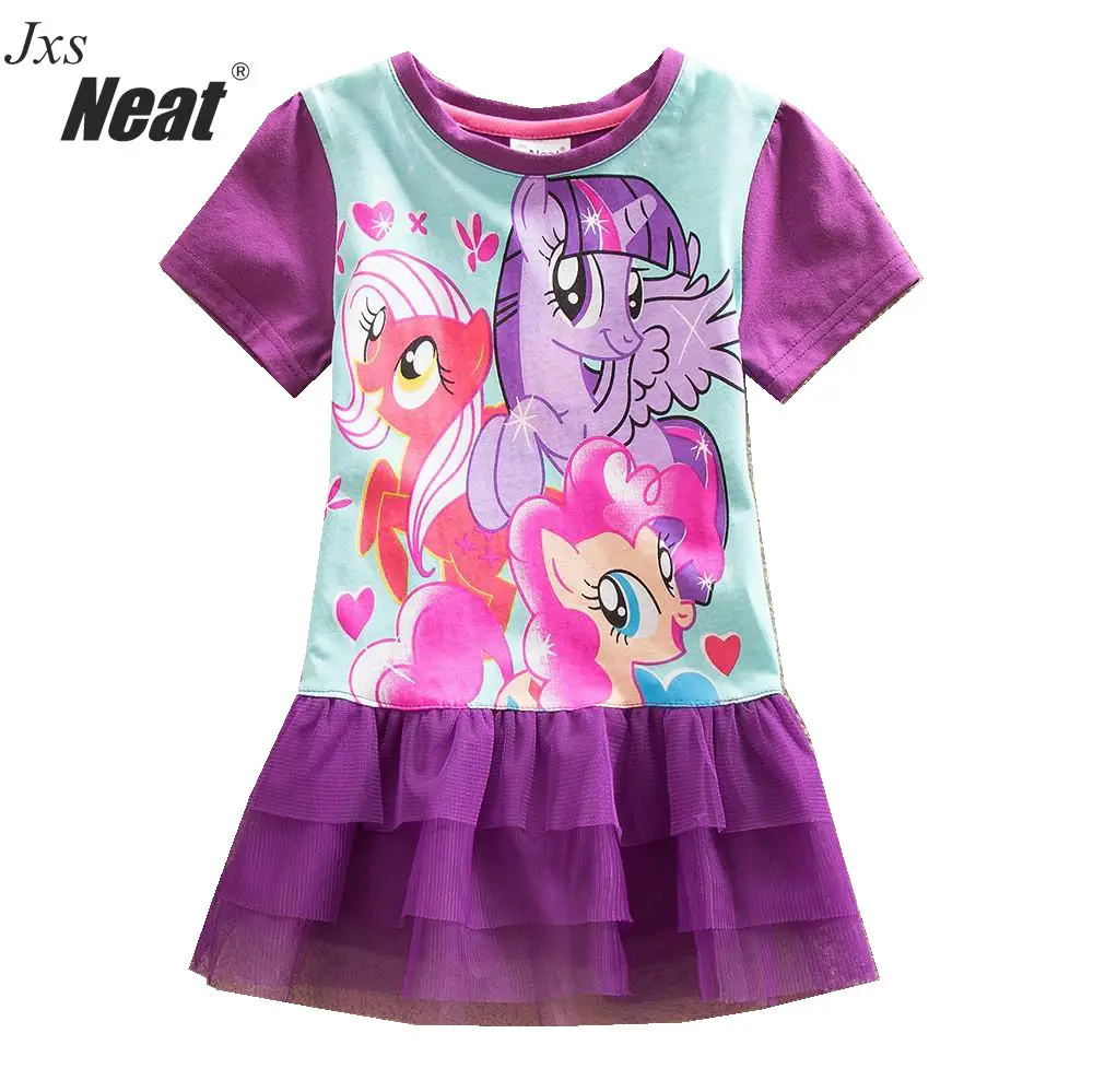 NEAT font b Baby b font girl Summer fashion cute short sleeve dress lace tulle tutu