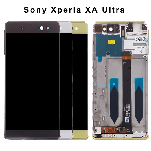 Оригинальный ЖК дисплей 6 0 дюйма для SONY Xperia XA Ultra сенсорный экран с рамкой F3211 F3212