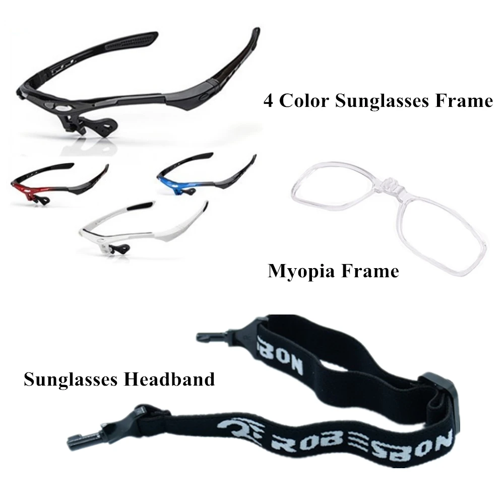 ROBESBON DIY UV400 polarizado hombres mujeres Ciclismo gafas de sol y Marco lente gafas deportes al aire libre de la montaña bicicleta, gafas de Ciclismo