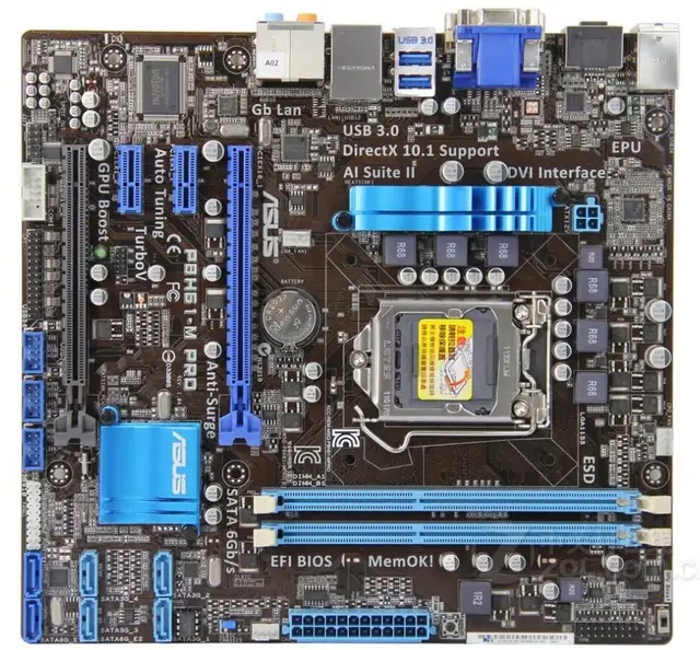 Socket LGA 1155 For ASUS P8H61 M PRO Desktop Motherboard H61 i3 i5 i7