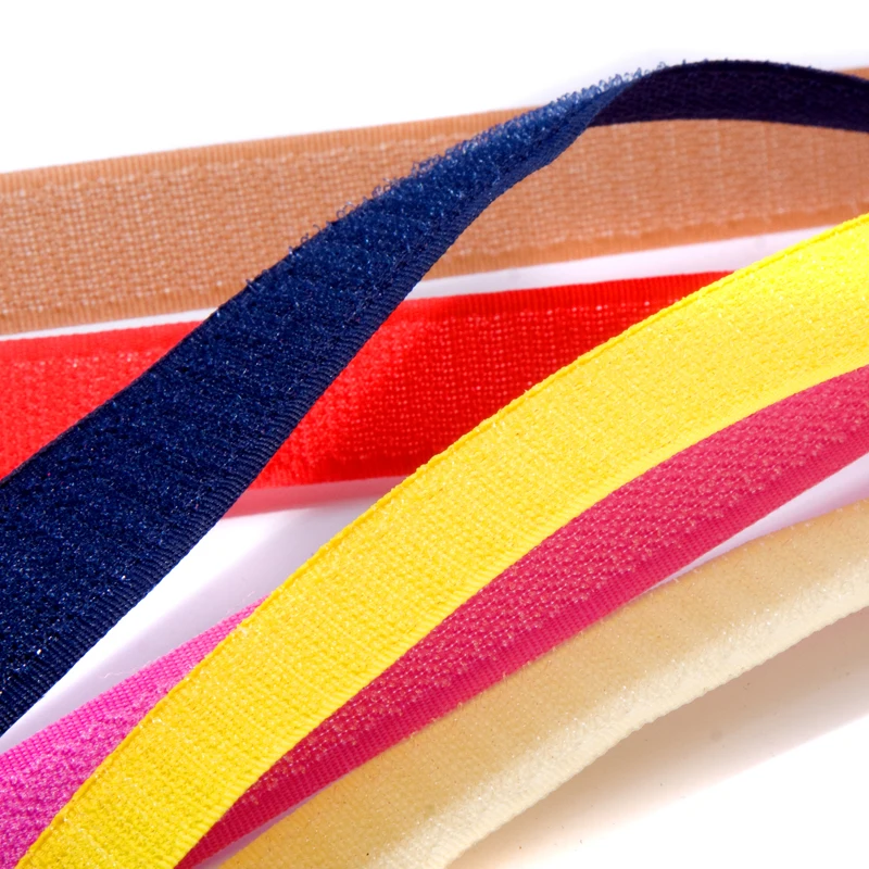 

20 mm colorful tape , 25 m/roll, DIY Hook and Loop Tape Magic tape Button Sewing Garment Bags Klitband Patch velcro