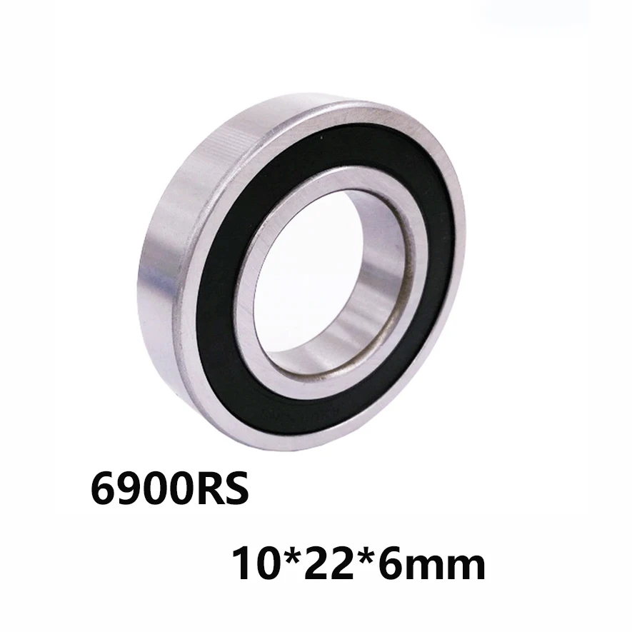 10 Pcs 6900Z 10 x 22 x 6mm Single Row Sealed Deep Groove Ball Bearings