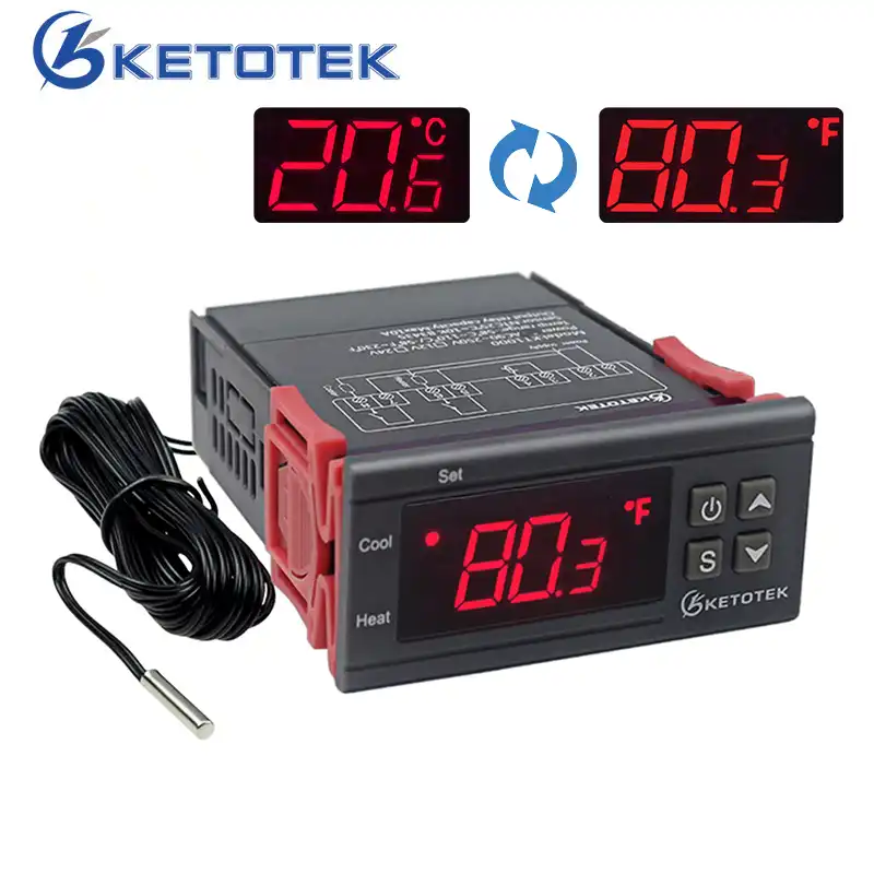 kt1000 termostato digital regulador de