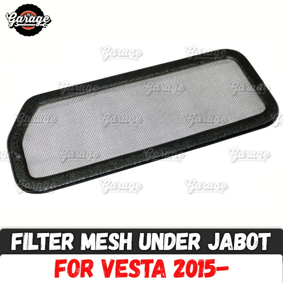 

Filter mesh for Lada Vesta 2015- under jabot ABS plastic accessories guard function cover protective pad car styling tuning