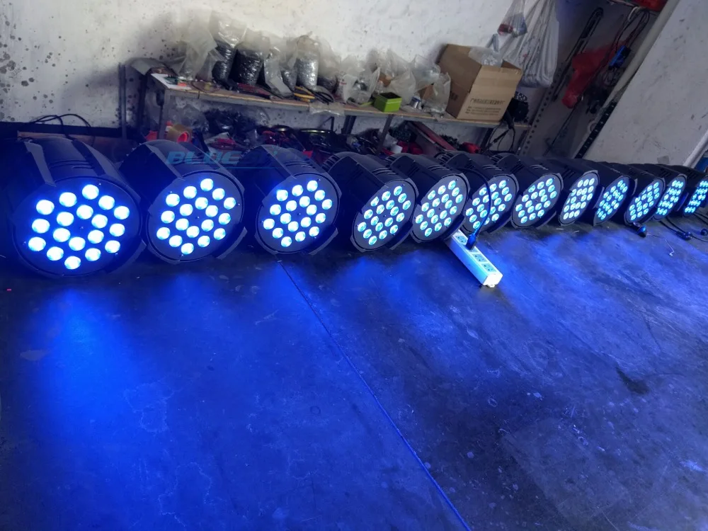 16 шт./лот DMX сценический свет СИД Пар диско 18x12 Вт RGBW 4in1 стандартная прикроватная