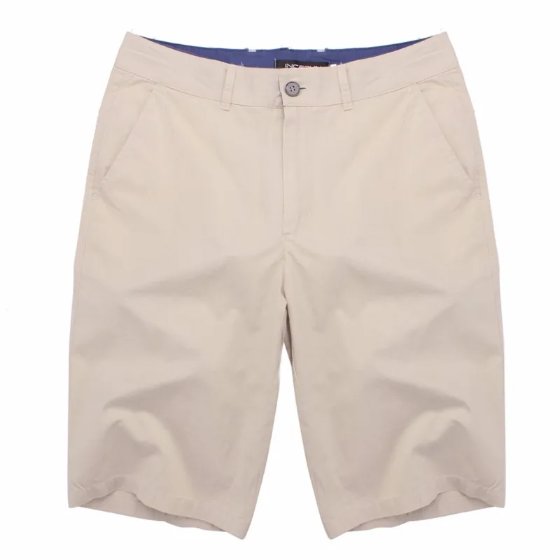 2019 Лето умный хлопчатобумажные брюки шорты Для мужчин отдых, досуг хлопок Шорты одноцветное Цвет брендовая одежда Высокое качество
