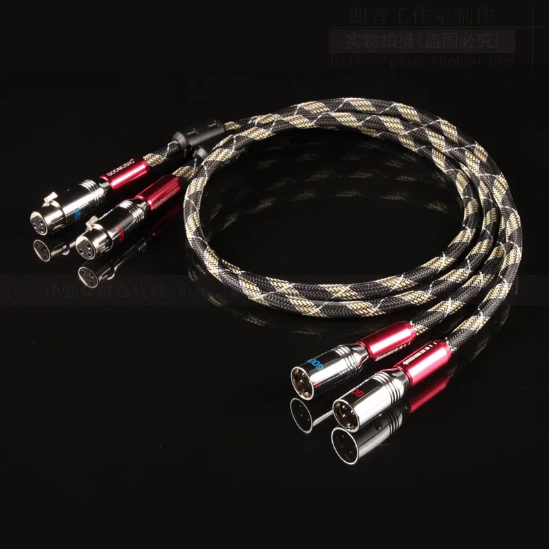 1 Pair British Qed Silver Plated Condenser Microphone Cable Card Xlr