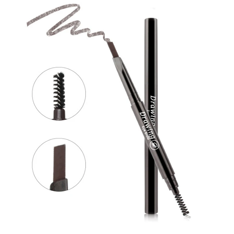 

Brown automatic waterproof Eyebrow Pen tint fork tip eyebrow pencil 6 colors microblading eye brow pencil
