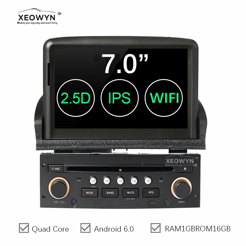 

Android 6.0 auto radio Car DVD Player GPS auto radio for Peugeot 307 2007 2008 2009 2010 2011 Bluetooth RadioRDS USB Free Map