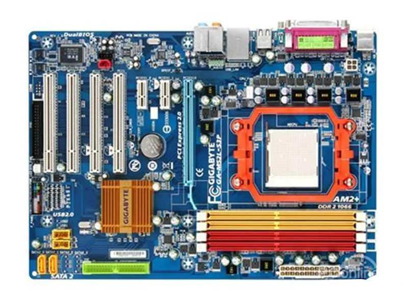 Оригинальная материнская плата AM2 770 для Gigabyte GA-M52L-S3P M52L-S3P DDR2 десктопные платы |