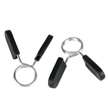 2 шт. 24 мм тренажерный зал вес бар замок для гантелей зажим Пружинные клипсы для воротника для внутреннего использования тренировка фитнес