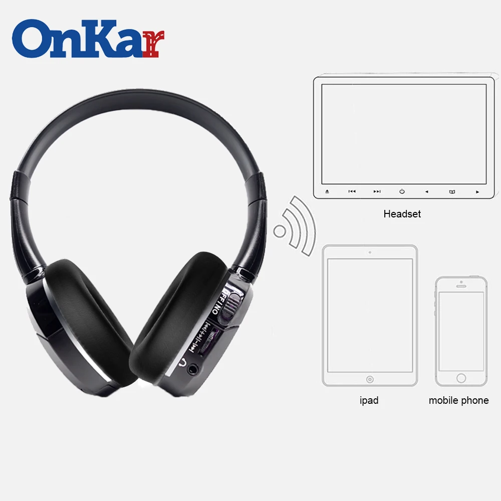 ONKAR беспроводные наушники Bluetooth подголовник активный шумоподавление наушники Earbus для монитор подголовника Android