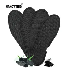 NANCY TINO, унисекс, бамбуковый уголь, дезодорант, подушка для ног, вкладыши для обуви, спортивные, дышащие, антибактериальные, Удобные стельки