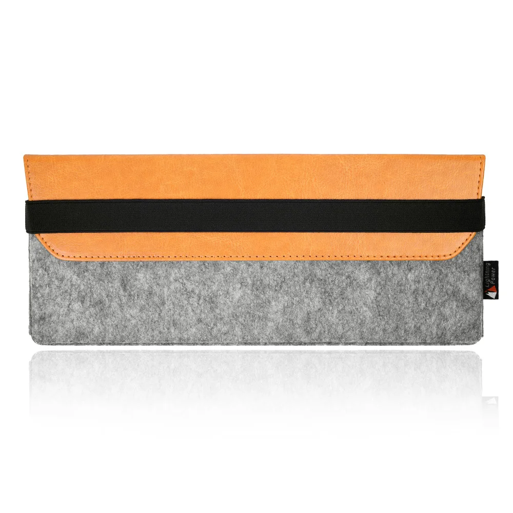 

Premium Felt PU Leather Protection Sleeve bag case pouch for Apple Magic Keyboard MLA22LL/A dustproof waterproof storage box
