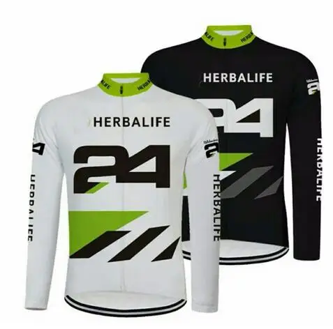 

HERBALIFE 24 Cycling Jerseys Cycling Clothing Cycling Jersey Long Sleeve Sports Clothing Full Voyage Mondiale Bicycle long