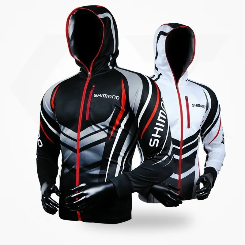 

2019 new summer Fishing Clothing Hooded Men Jacket Waterproof Quick-Drying Coat Fishing Shirt For Hiking Cycling Fishing Clothes
