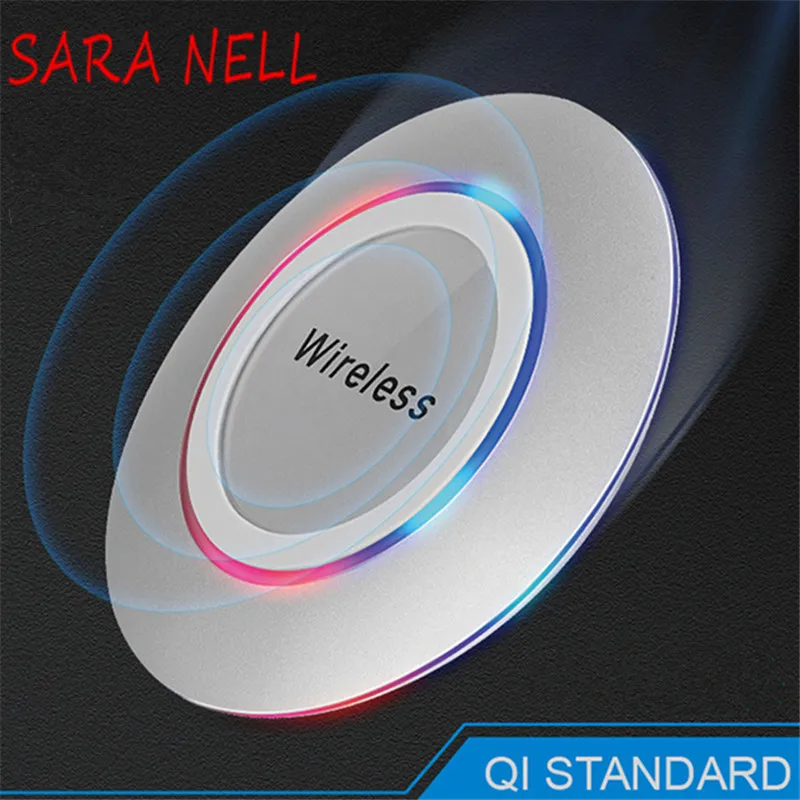 

SARA NELL Desktop Mobile Wireless Charger For iPhoneX 8/8 plus QI Fast Charger Standard Smart Launcher for iphone Samsung s7 s8