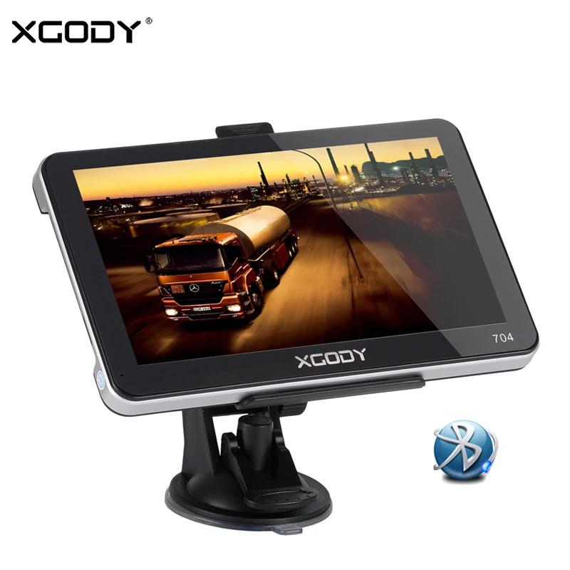 

XGODY 704 7 Inch Car GPS Navigation Touch Screen Navigator + Reverse Camera 256M+8GB FM Russia 2018 EU Free GPS Sat Nav Maps