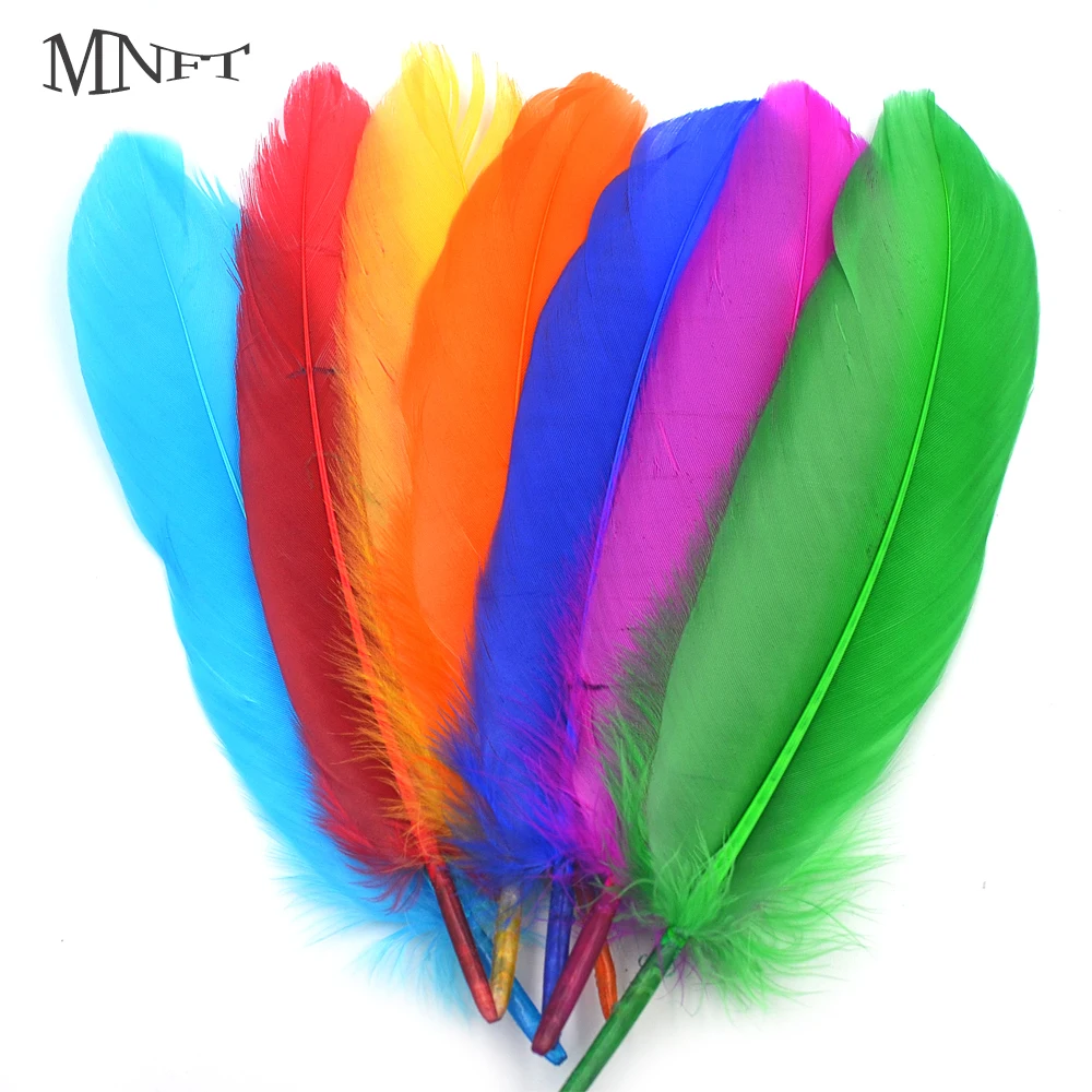 MNFT 40 шт красивое гусиное перо 14 20 см/5 8 дюймов для DIY рыболовных мушек|fly tying material