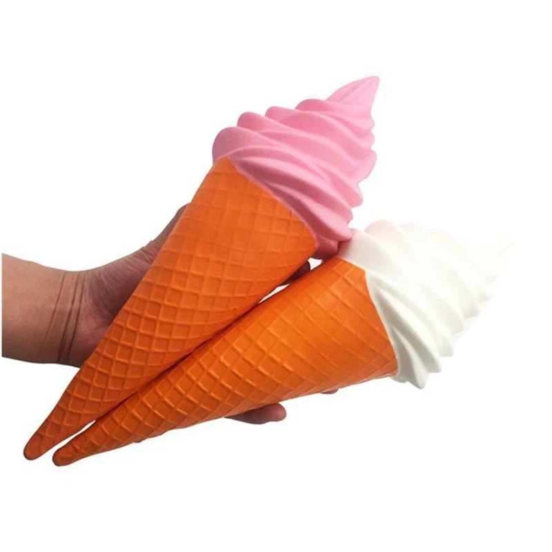 

Portable Ice Cream for Squishy Cone Jumbo 29.5*9.5cm Slow Rising With Packaging Collection Gift Soft Toy Phone Straps