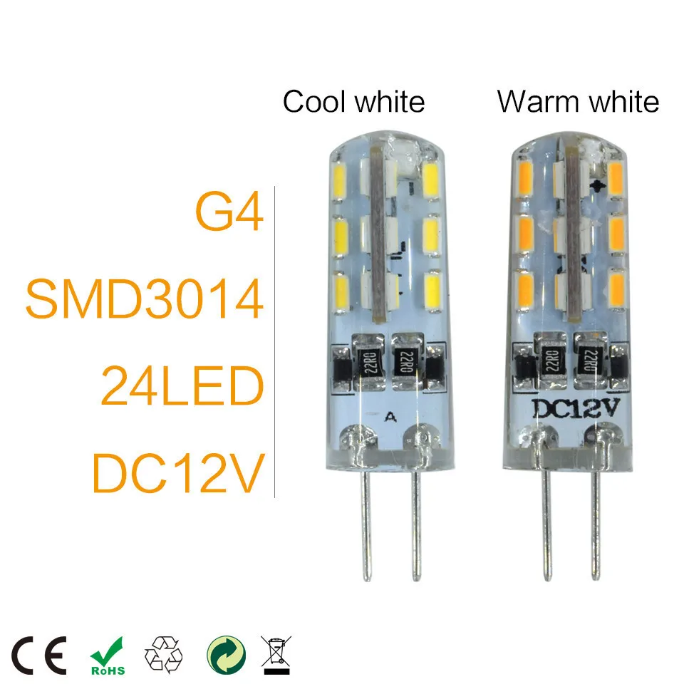 LKLTFX 1 шт. / Лот Новый G4 Светодиодная Лампа 3 Вт Высокая Мощность SMD2835 3014 DC 12 В AC 220 В