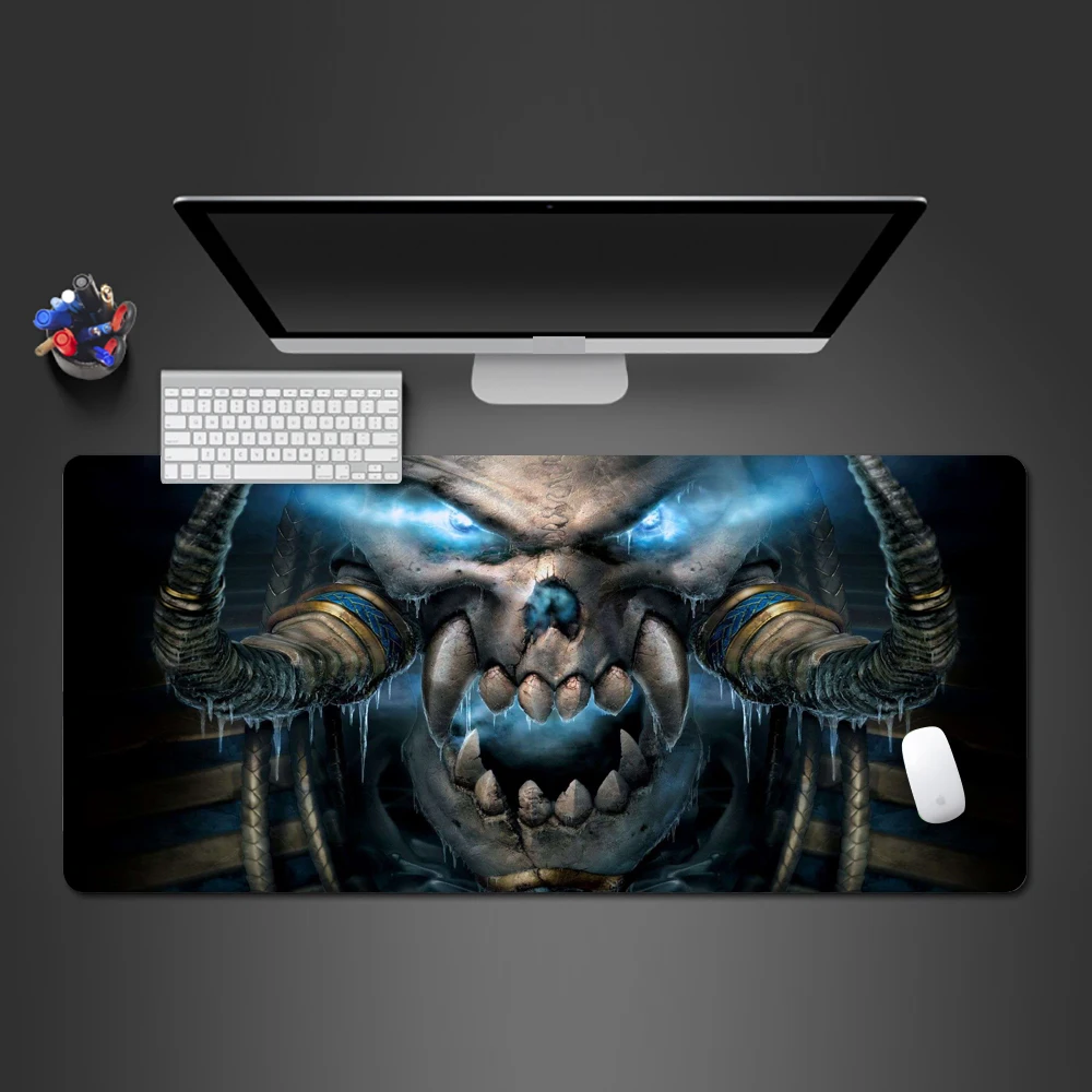 

Bloody Mouse Pad Blue Skull High Rubeer Washable PC Gaming Computer Keyboard Mouse Mat Fast Gamers Mat For Mouse Best Gifts