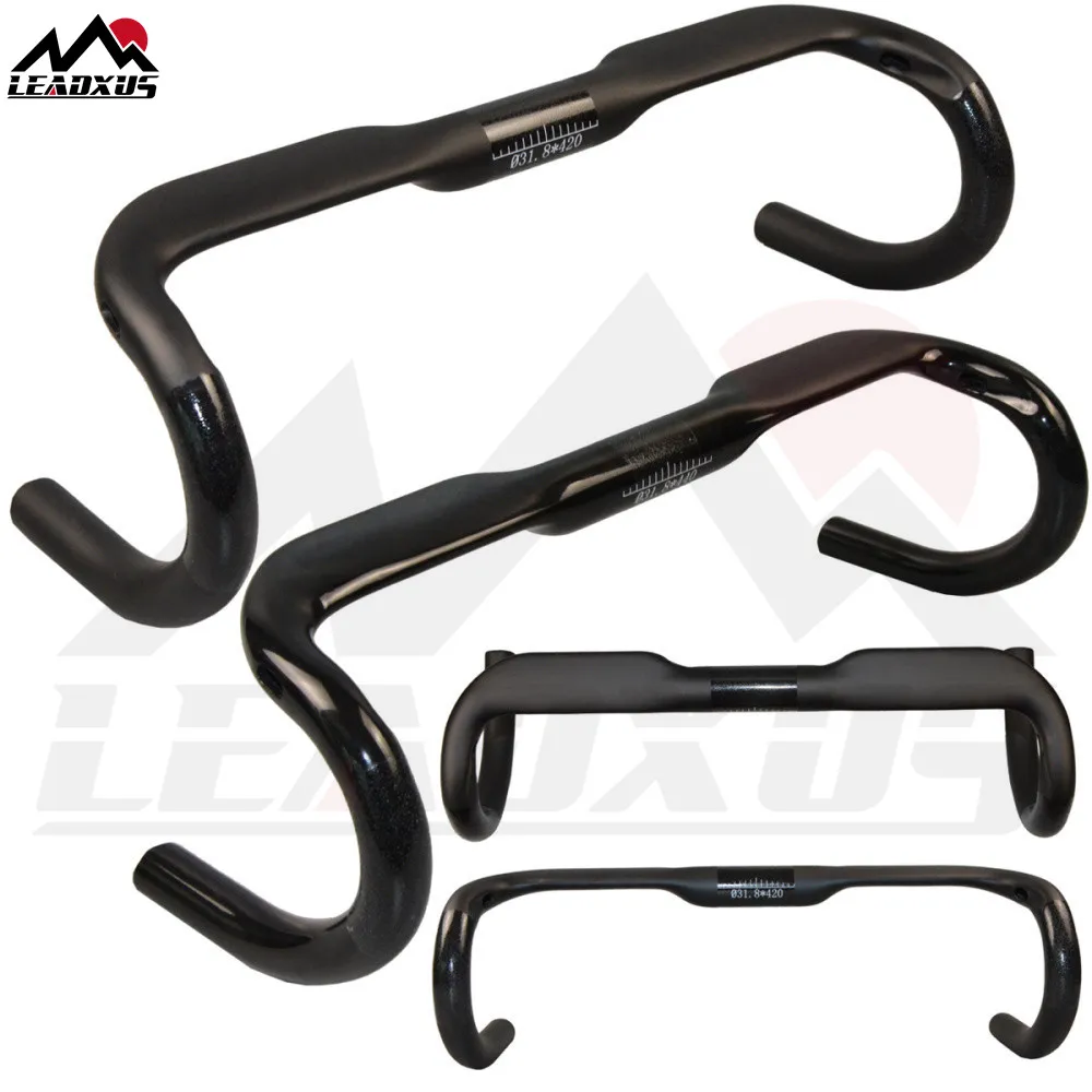 

LEADXUS GRHB06 Carbon Handlebar Road Bicycle Handlebar/Bent Bar Matte/Glossy Carbon Bike Handlebar Size 400/420/440mm
