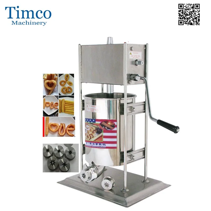 

TIMCO Spanish Churros Maker 10L Stainless Steel Mini Manual Churro Making Machine